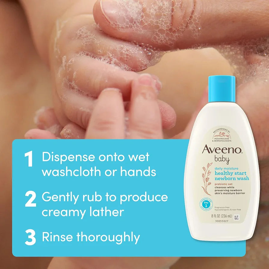 Aveeno Baby Healthy Start Nourishing Newborn Wash | 8 fl oz