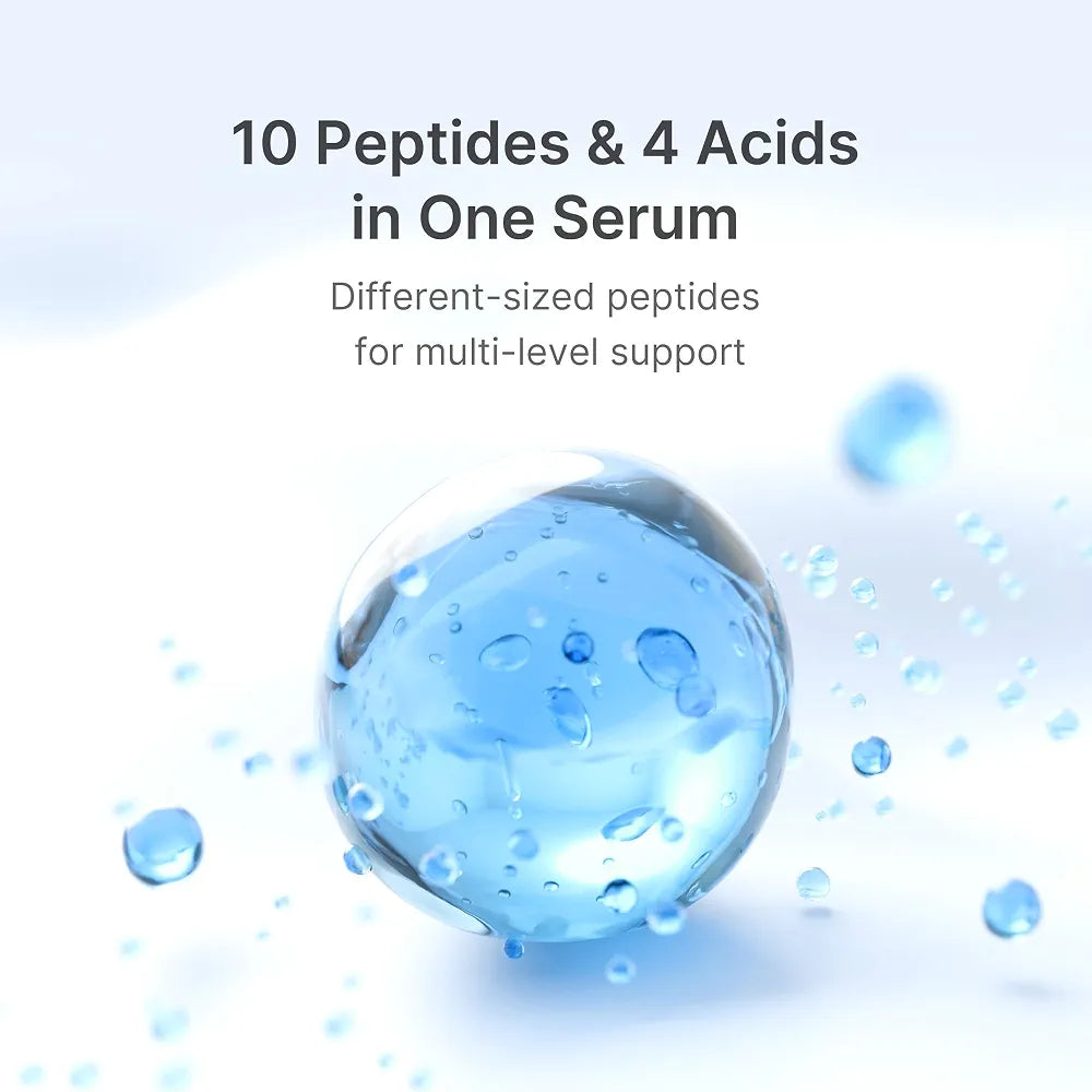 Medicube Zero Pore One Day 10 Peptide Serum with AHA, BHA, PHA, LHA & Niacinamide for Enlarged Pores, Excess Oil & Uneven Skin Texture, 30ml
