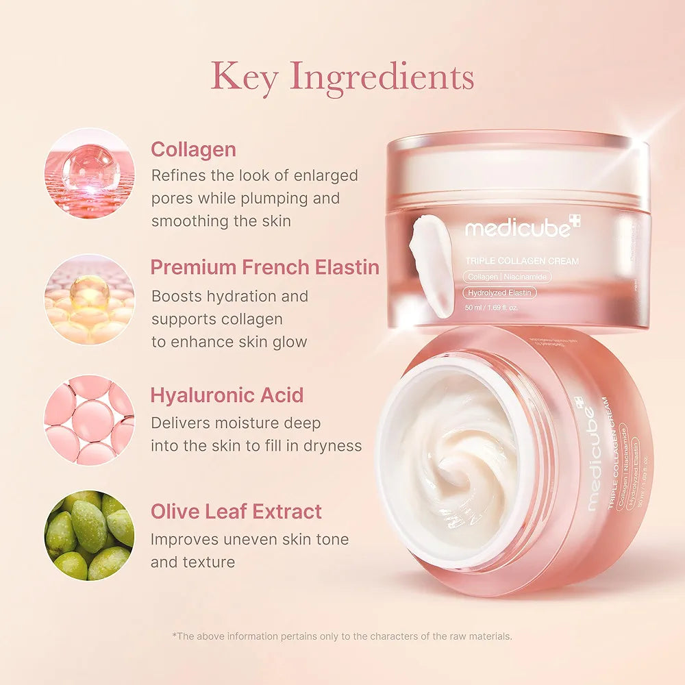 Medicube Triple Collagen Cream 4.0 | Firming & Hydrating Moisturiser 50ml